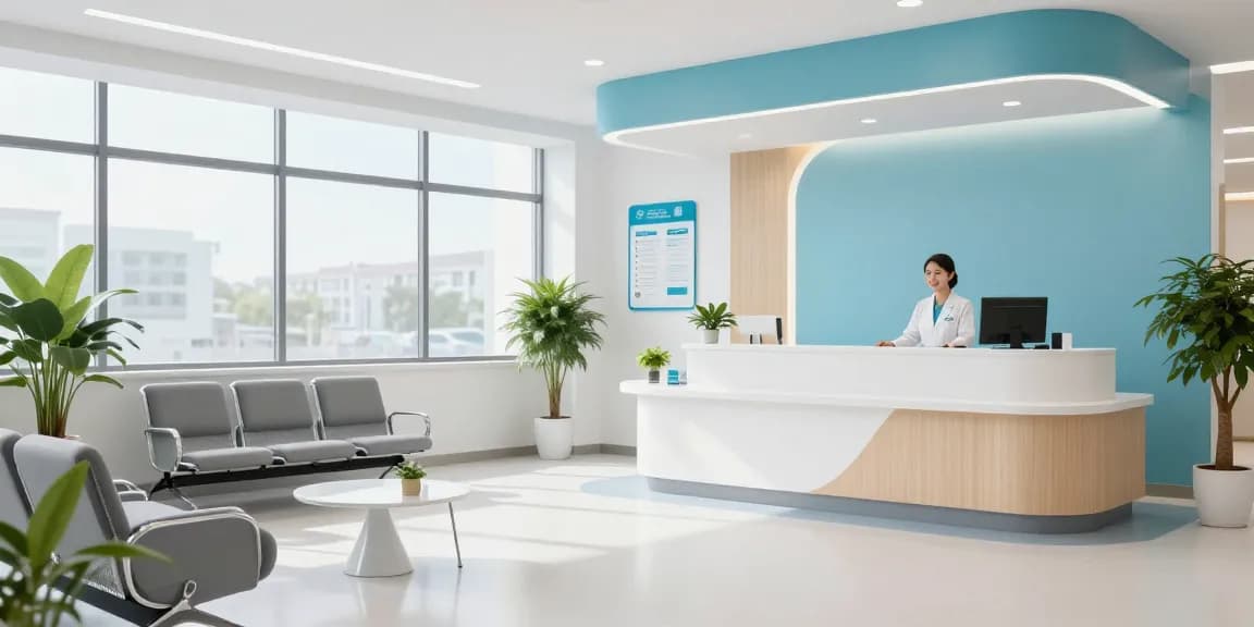Link bl555 showcasing a modern health clinic focusing on patient care and compassionate doctor consultations.