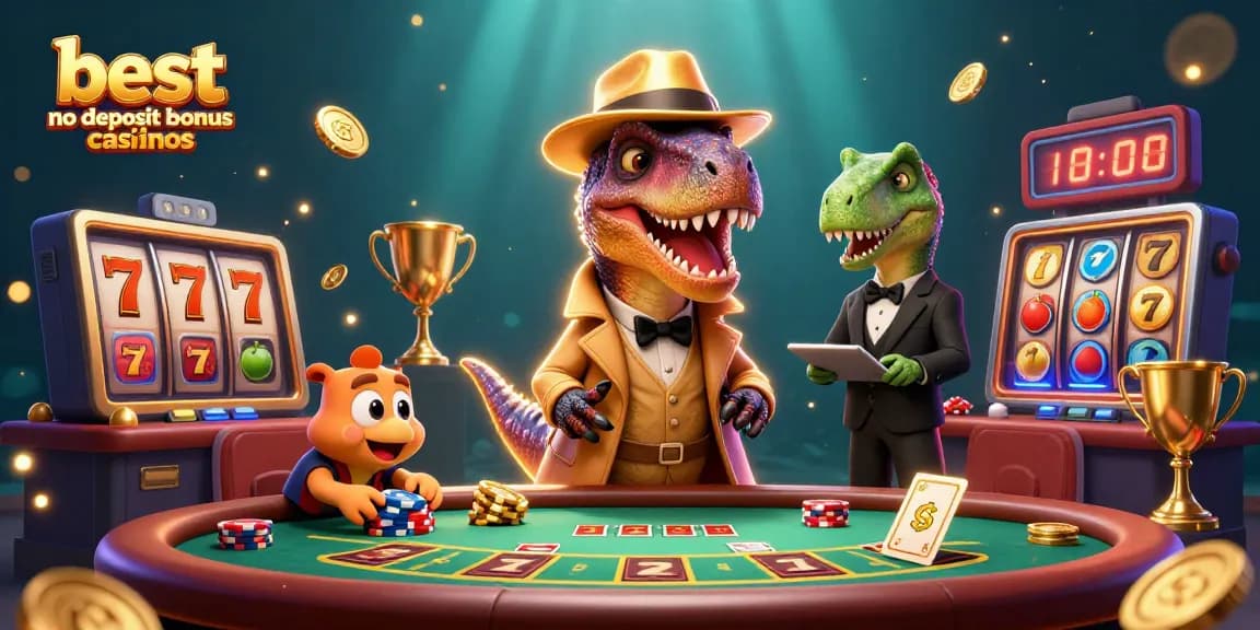 Experience the excitement at the best no deposit bonus casinos with dynamic 3D casino characters and elements.
