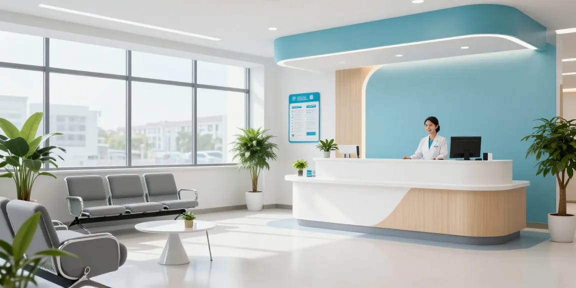 Link bl555 showcasing a modern health clinic focusing on patient care and compassionate doctor consultations.