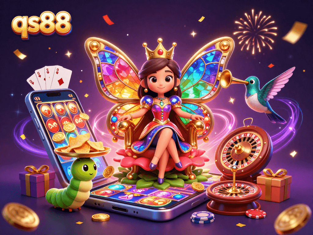 Experience the exciting world of qs88 with vibrant gaming elements and a dynamic atmosphere.