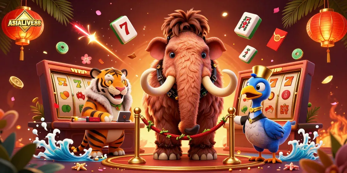 Experience the thrilling ASIALIVE88 online casino with vibrant slot reels and dynamic gaming elements.