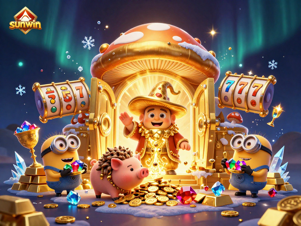 Win big with Sunwin's exciting slots and treasures in a magic-filled 3D casino.