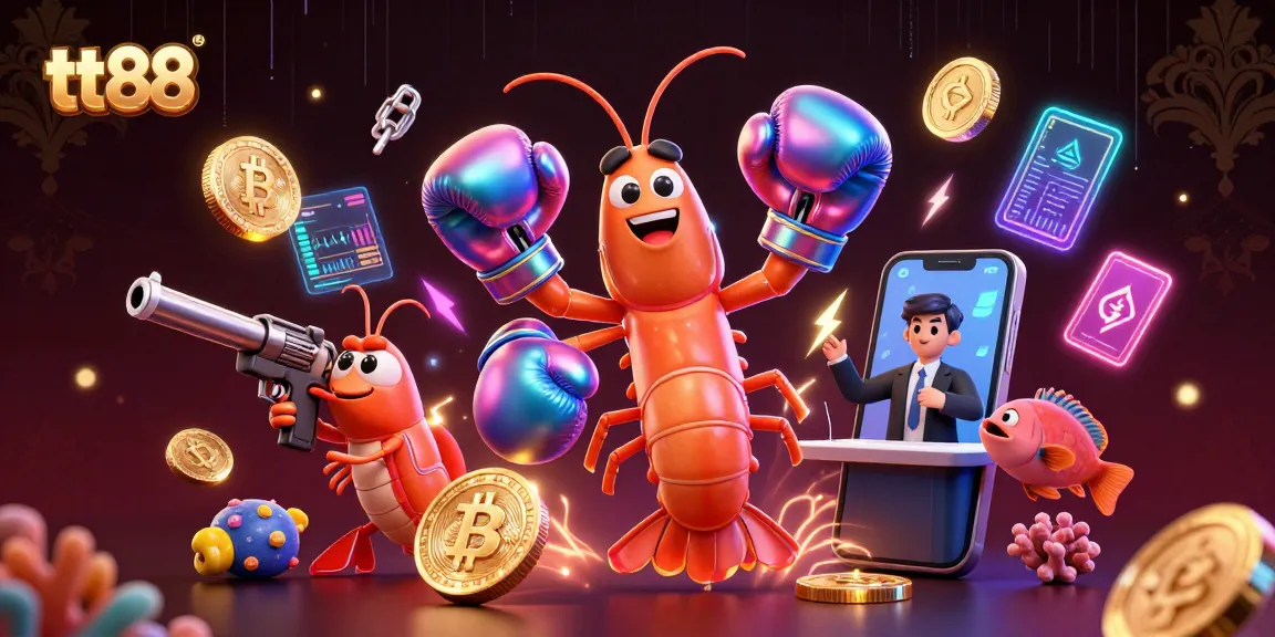 tt88 offers thrilling opportunities in gambling with vibrant characters and crypto elements, enhancing the casino experience.