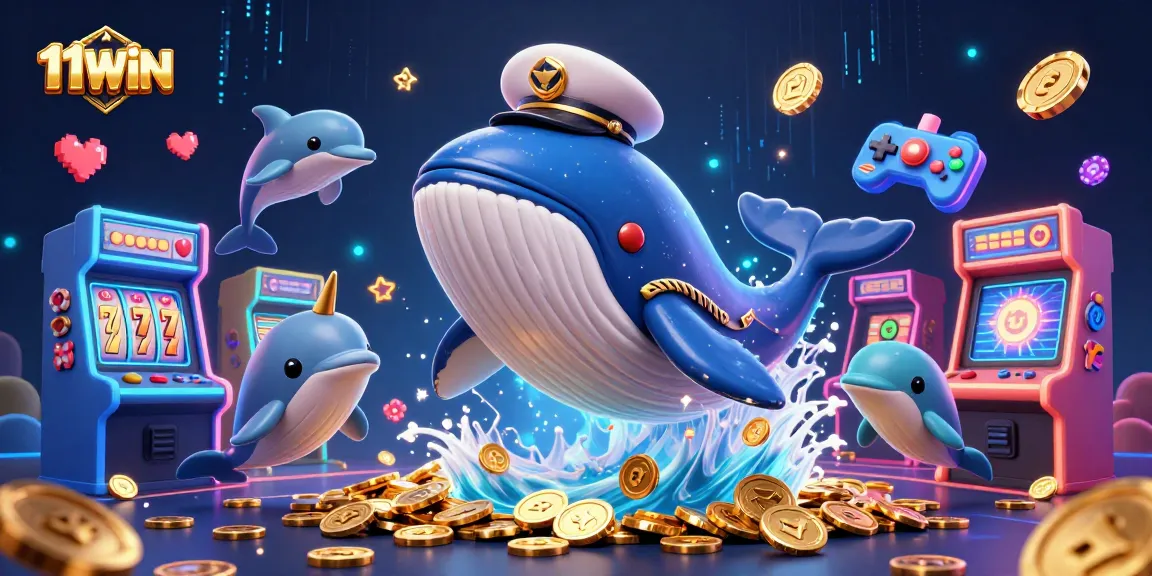 Winning big with 11WIN at a thrilling casino adventure featuring vibrant characters and games.