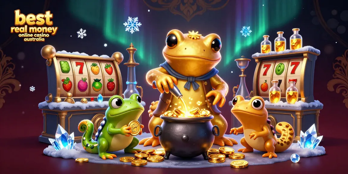 Experience the thrill of the best real money online casino Australia with vibrant slot machines and alchemical magic.