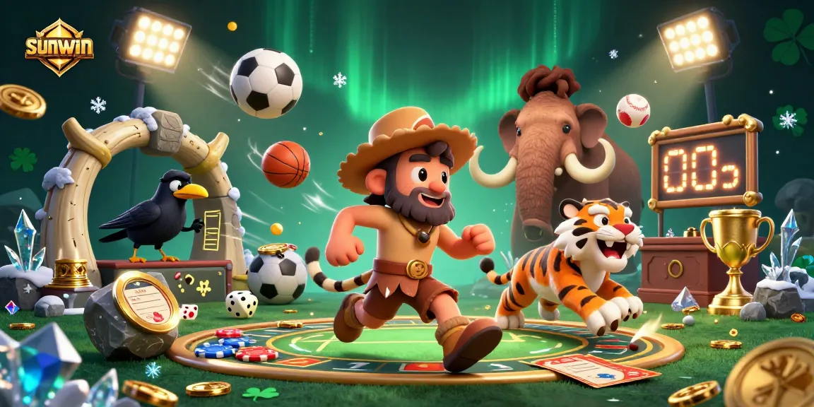 Experience exhilarating gameplay with sunwin at a prehistoric casino featuring clever characters and rich, dynamic elements.