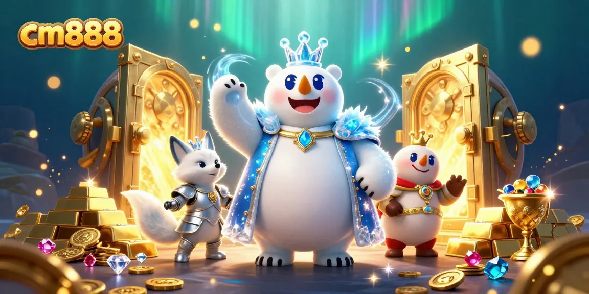 Play exciting games and win at cm888, where treasure and energy collide in an enchanting scene.