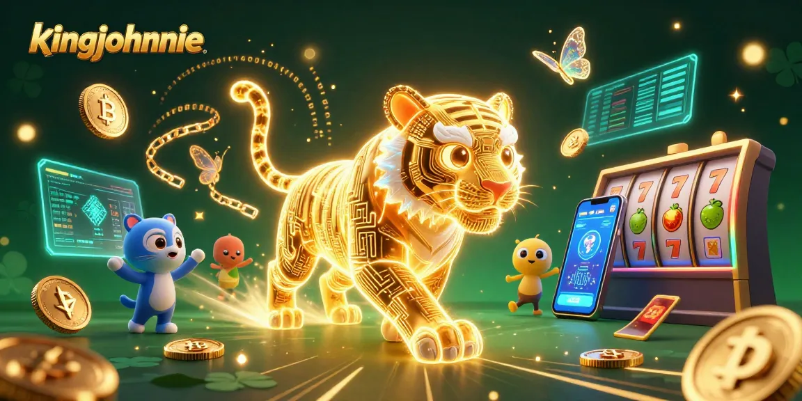 Experience excitement at kingjohnnie with a neon-lit 3D casino scene full of vibrant energy.