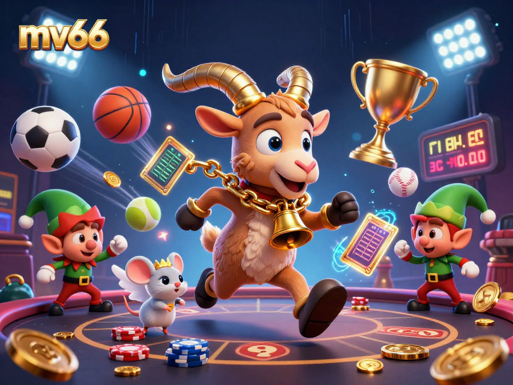 Experience the thrill of mv66 as Krampus and friends steal the show in a lively casino scene.