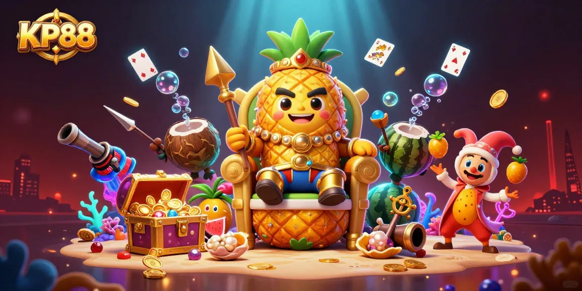 Experience the excitement at KP88 Casino with vibrant gaming elements and engaging characters.