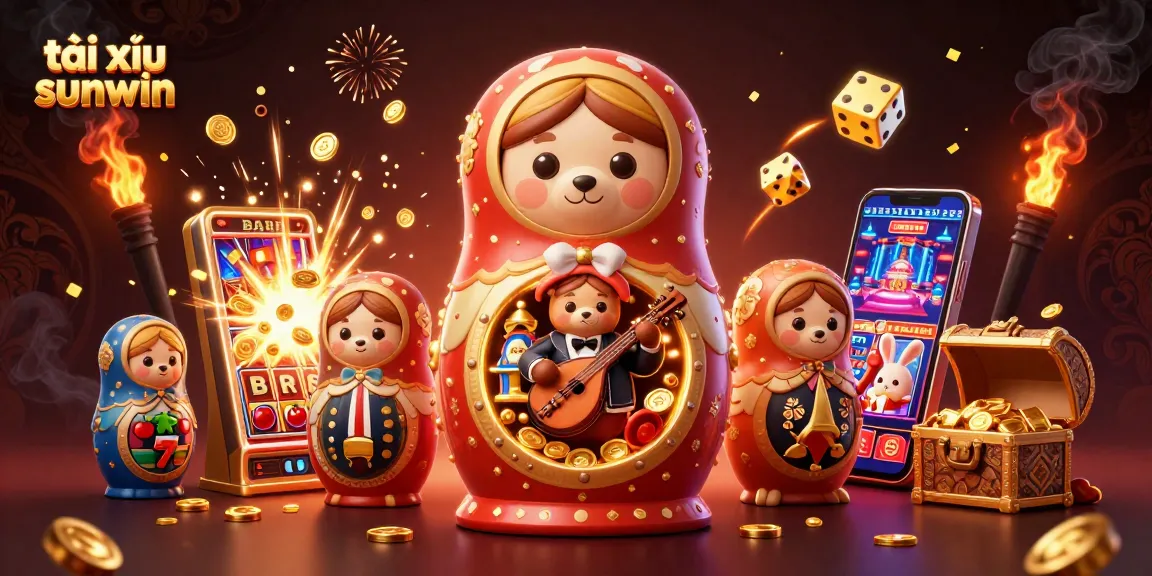 Experience the excitement of tài xỉu sunwin in this dynamic 3D illustration featuring casino-themed elements.
